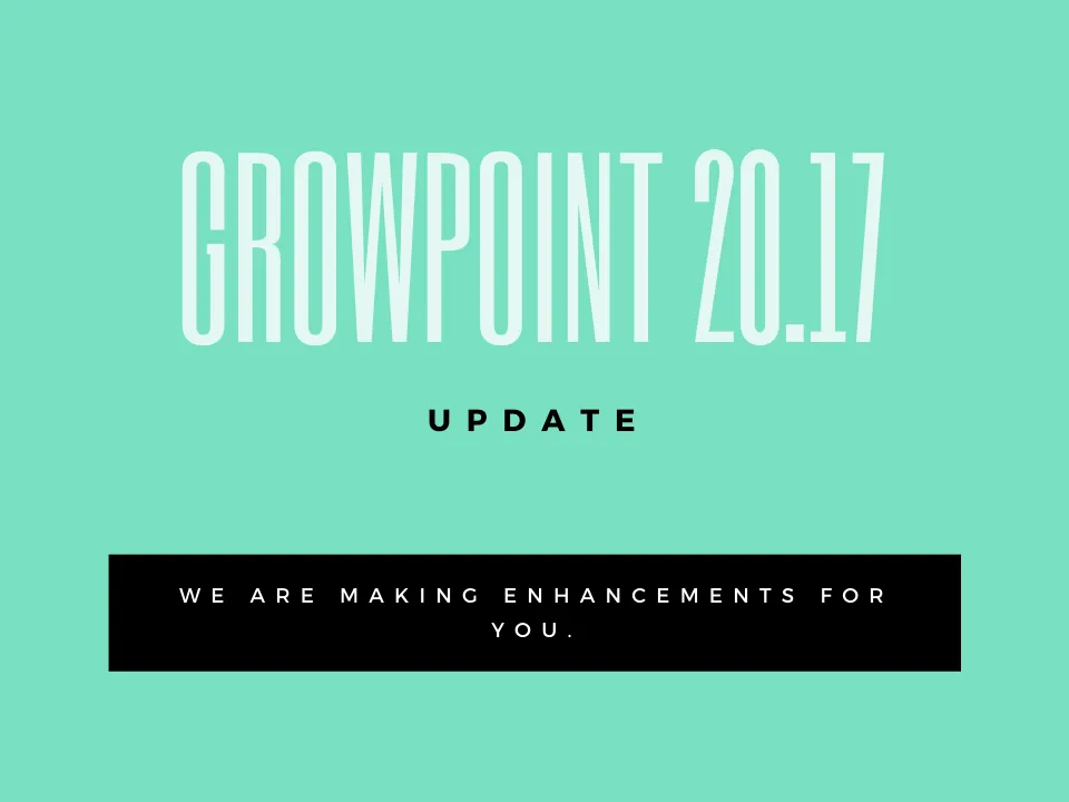 GrowPoint 20.17 Update