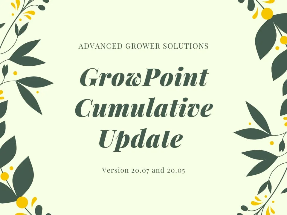 GrowPoint Cumulative Updates February 2020