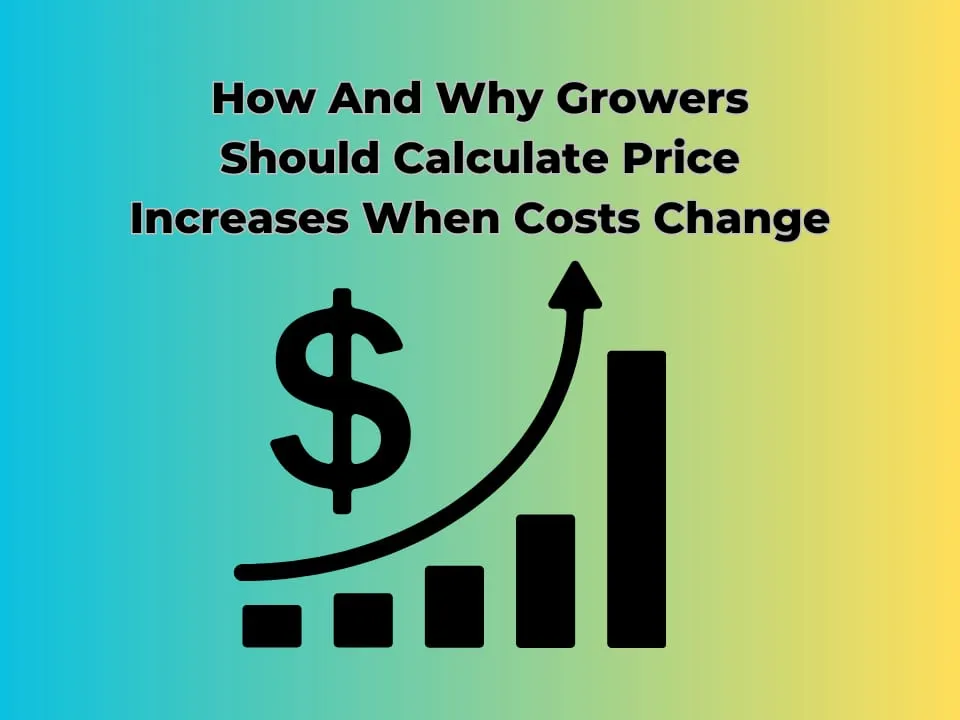How And Why Growers Should Calculate Price Increases When Costs Change?